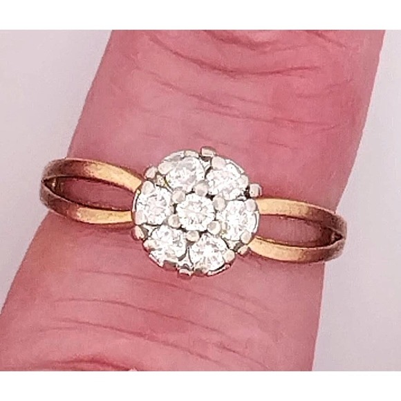 10K Diamond Wedding Engagement Ring Real Earth Diamonds...